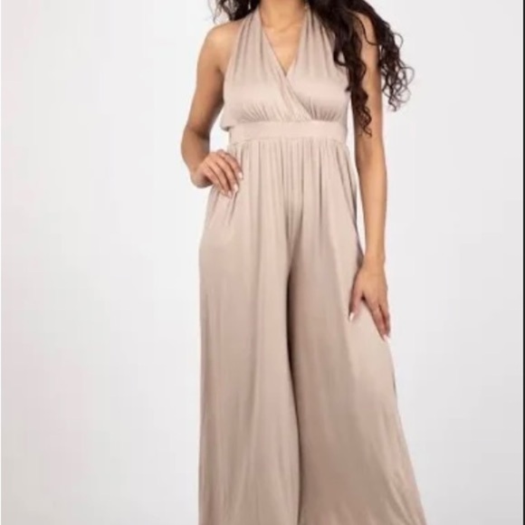 HEYSON Multiway Soft Knit Wide Leg Jumpsuit - Picture 1 of 4
